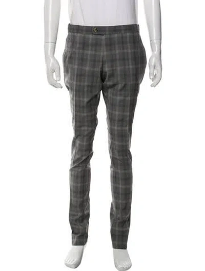 Pre-owned Indochino Wool Pants In Gray