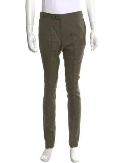 Pre-owned Indochino Wool Pants In Green