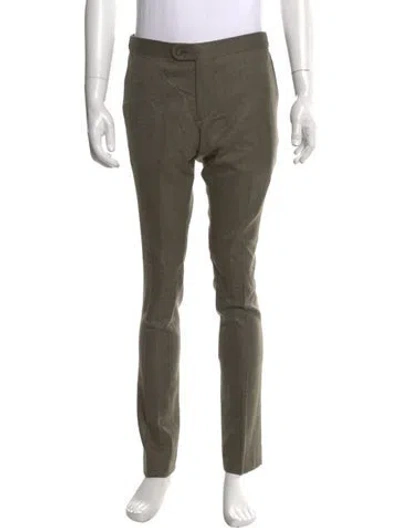 Pre-owned Indochino Wool Pants In Green