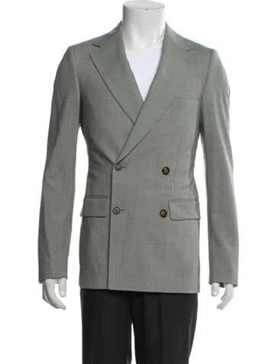 Pre-owned Indochino Wool Plaid Print Blazer In Multi