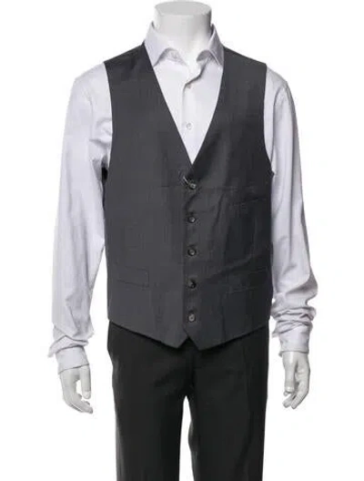 Pre-owned Indochino Wool Suit Vest W/ Tags In Grey