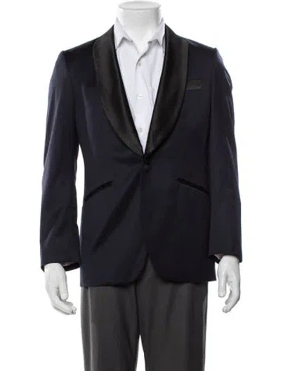 Pre-owned Indochino Wool Tuxedo In Blue