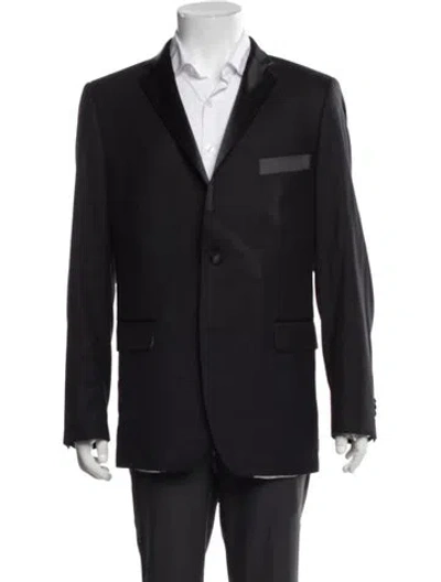 Pre-owned Indochino Wool Two-piece Blazer In Black