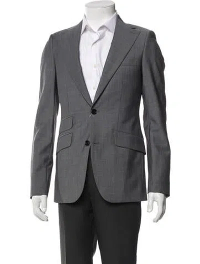 Pre-owned Indochino Wool Two-piece Blazer In Gray