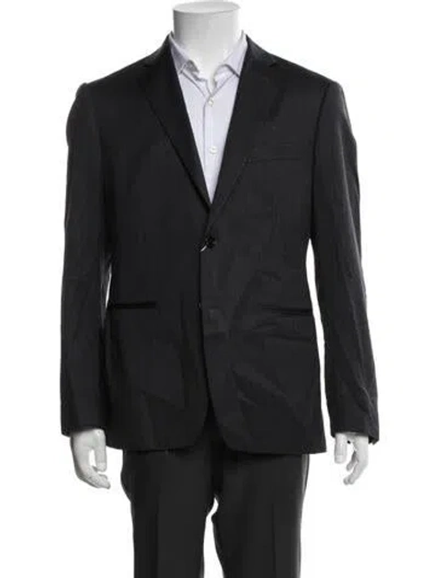Pre-owned Indochino Wool Two-piece Blazer In Grey