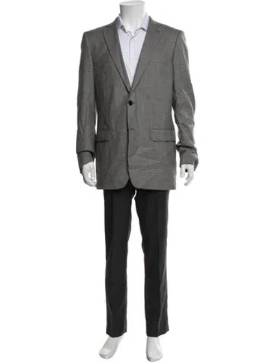 Pre-owned Indochino Wool Two-piece Blazer In Grey