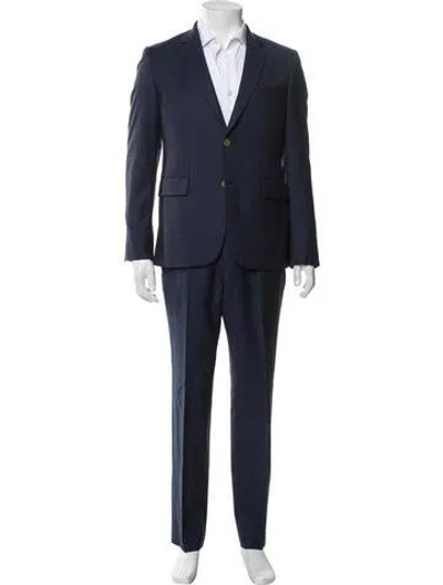 Pre-owned Indochino Wool Two-piece Suit In Blue