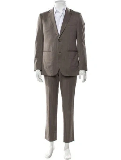 Pre-owned Indochino Wool Two-piece Suit In Gray