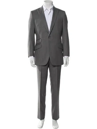 Pre-owned Indochino Wool Two-piece Suit Vest In Gray