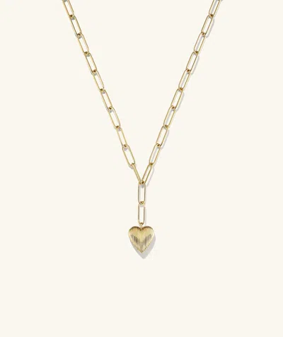 Indojewel Big Puffy Heart Necklace