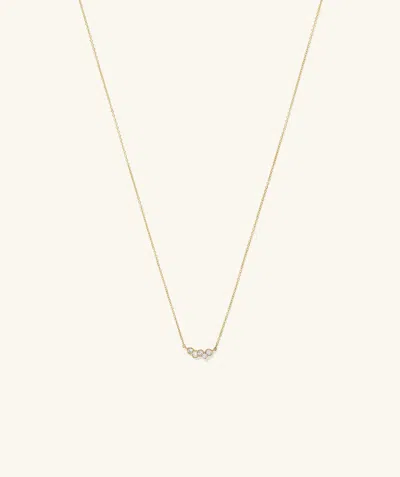 Indojewel Celeste Lab Grown Diamond Cluster Necklace