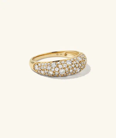 Indojewel Dôme Pavé Lab Grown Diamond Ring In White