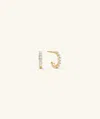 Indojewel Lab Grown Diamond Prong Hoops In White