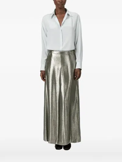 Indress Collar Yoke Shirt In White