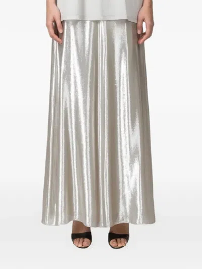 Indress High-waisted Skirt In Silver