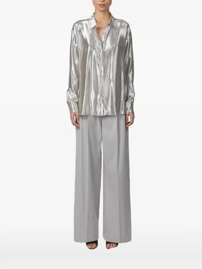 Indress Jane Buttoned Shirt In Silver