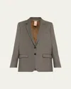 Indress Scottish Wool Jacket In Heather Green