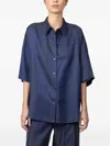 Indress Stafford Pinstriped Shirt In Blue