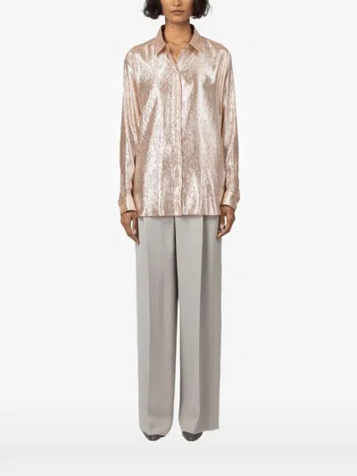 Indress Var Pleated-shirt In Pink