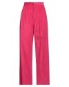Indress Woman Pants Fuchsia Size 2 Cotton In Pink