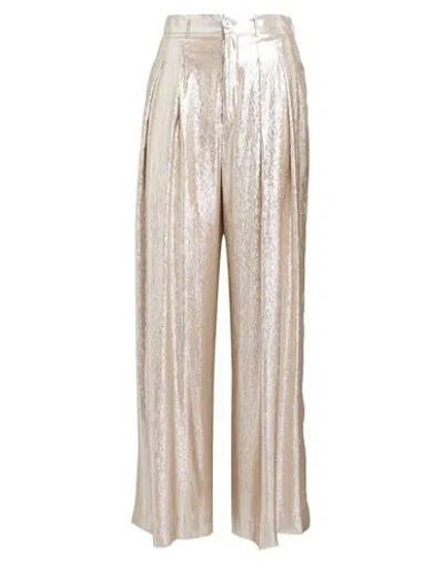 Indress Woman Pants Platinum Size 0 Silk, Polyester