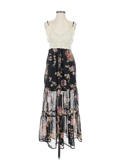 Pre-owned Indulge Casual Dress In Black