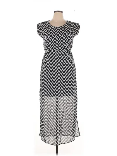 Pre-owned Indulge Casual Dress In Silver