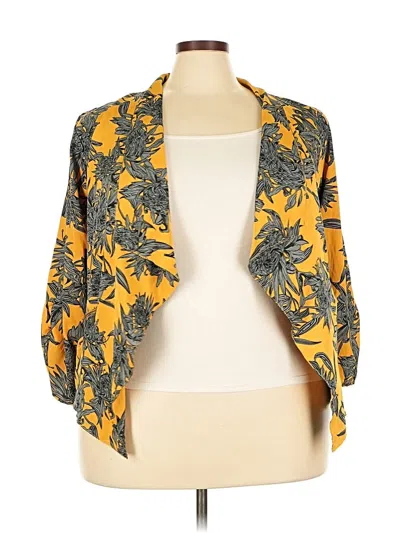 Pre-owned Indulge Kimono In Yellow
