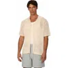 Industrie Australia The Castel Short Sleeve Shirt In Neutral