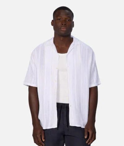 Industrie Australia The Castino Short Sleeve Shirt In Cream White