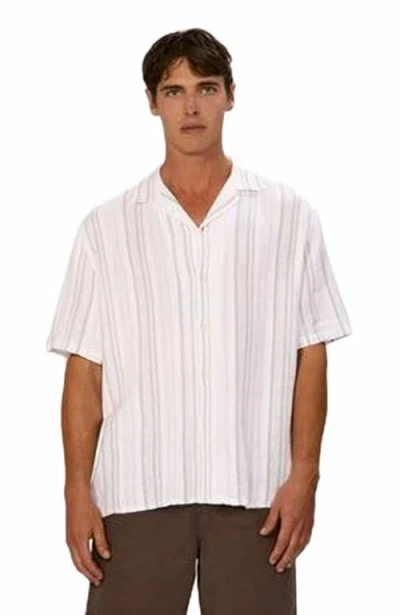 Industrie Australia The Castino Short Sleeve Shirt In White