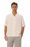 Industrie Australia The Havana Short Sleeve Shirt In Neutral
