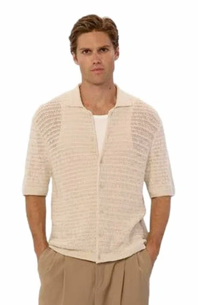 Industrie Australia The Marques Short Sleeve Shirt In Neutral