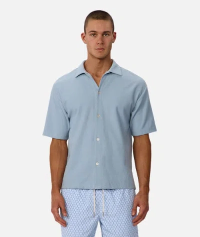 Industrie Australia The Mercer Short Sleeve Shirt In Blue