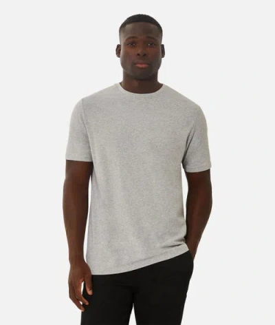 Industrie Australia The New Basic Crew Tee In Light Grey Marle
