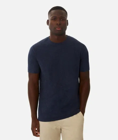Industrie Australia The New Basic Crew Tee In Navy Marle