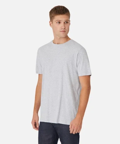 Industrie Australia The New Basic Crew Tee In New Grey Marle