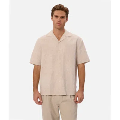 Industrie Australia The Winona Short Sleeve Shirt In Sand Wheat