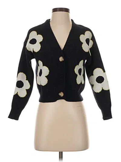 Pre-owned Industry Cardigan Sweater In Black