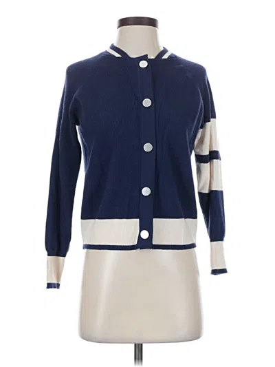 Pre-owned Industry Cardigan Sweater In Blue