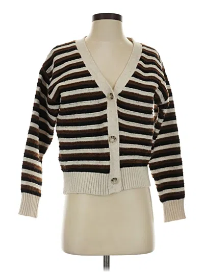 Pre-owned Industry Cardigan Sweater In Brown