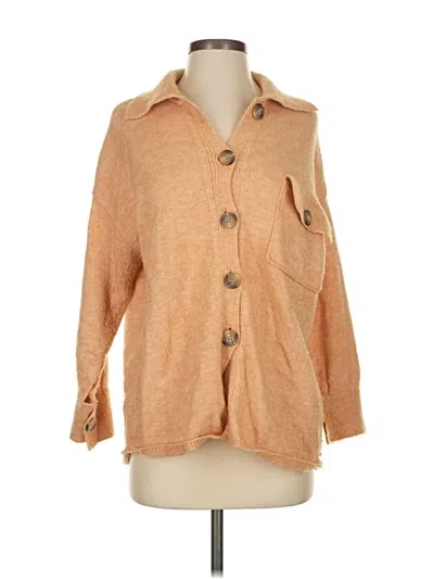 Pre-owned Industry Cardigan Sweater In Tan