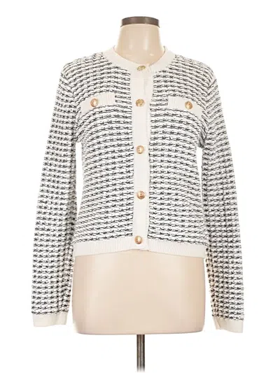 Pre-owned Industry Cardigan Sweater In White