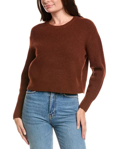 Industry Cropped Sweater In Brown