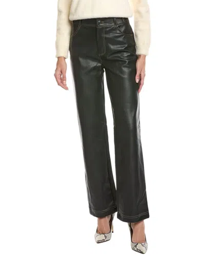 Industry Faux Leather Straight Leg Pant In Black