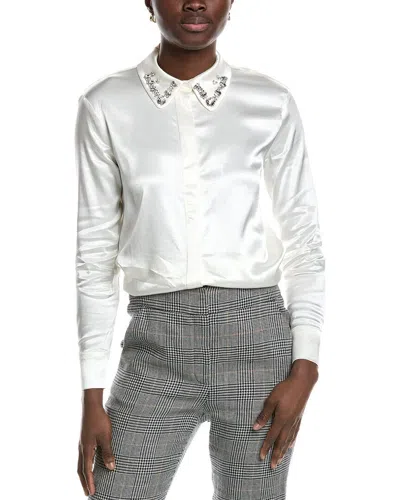 Industry Jewel Trim Shirt In White
