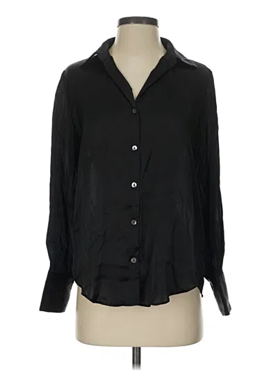 Pre-owned Industry Long Sleeve Blouse In Black