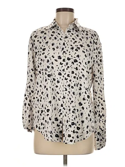Pre-owned Industry Long Sleeve Blouse In Ivory
