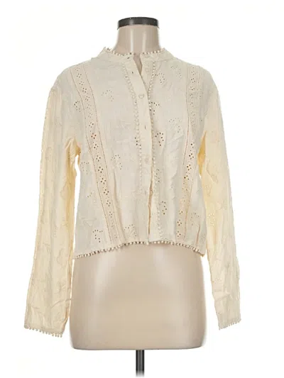 Pre-owned Industry Long Sleeve Blouse In Ivory