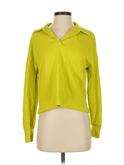 Pre-owned Industry Long Sleeve Polo Shirt In Yellow